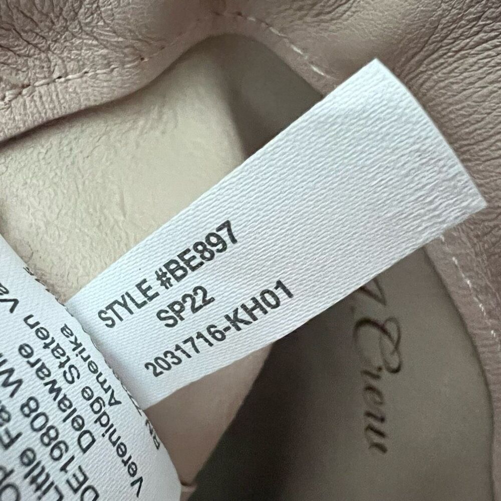 J.Crew Women's $118 London Drawstring Bag Leather Dusty Shell Beige Pink BE897 - Picture 9 of 10